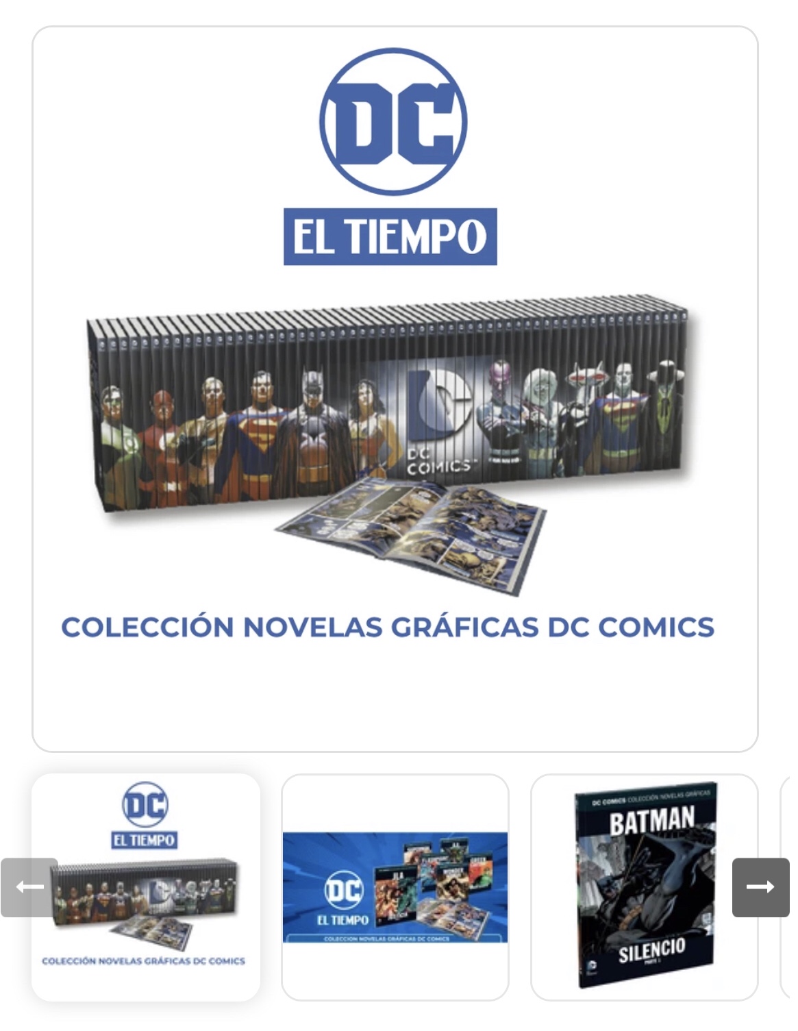 NOVELAS GRÁFICAS DC COMICS 